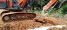 *Pekerjaan Gorong-Gorong Terus Dioptimalkan dengan Excavator oleh Satgas TMMD Ke-128 Kodim 1204/Sanggau*