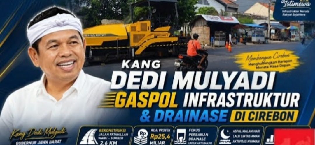 Kang Dedi Mulyadi Fokus Benahi Infrastruktur dan Drainase di Cirebon