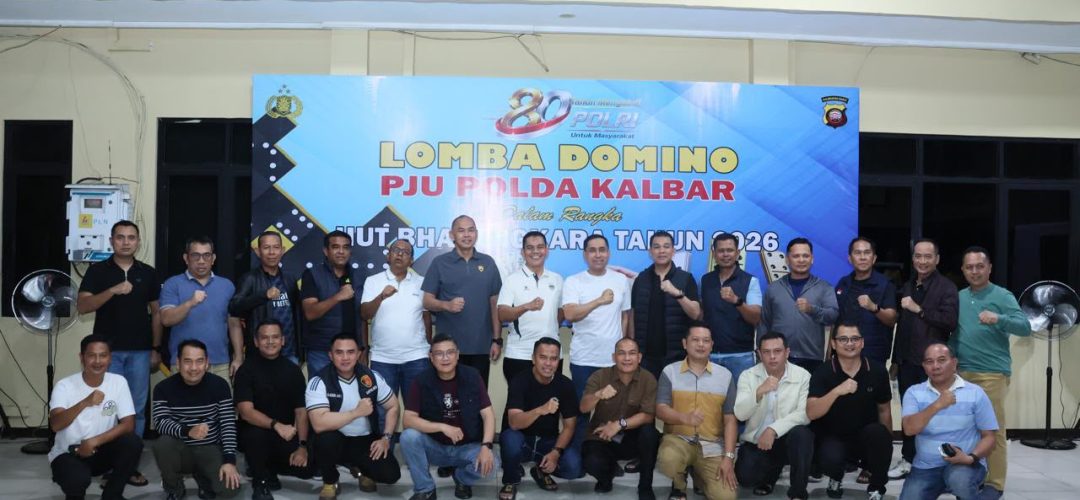 *Sambut Hari Bhayangkara ke-80, PJU Polda Kalbar Pererat Silaturahmi Lewat Lomba Domino dan Nobar Piala Dunia 2026*