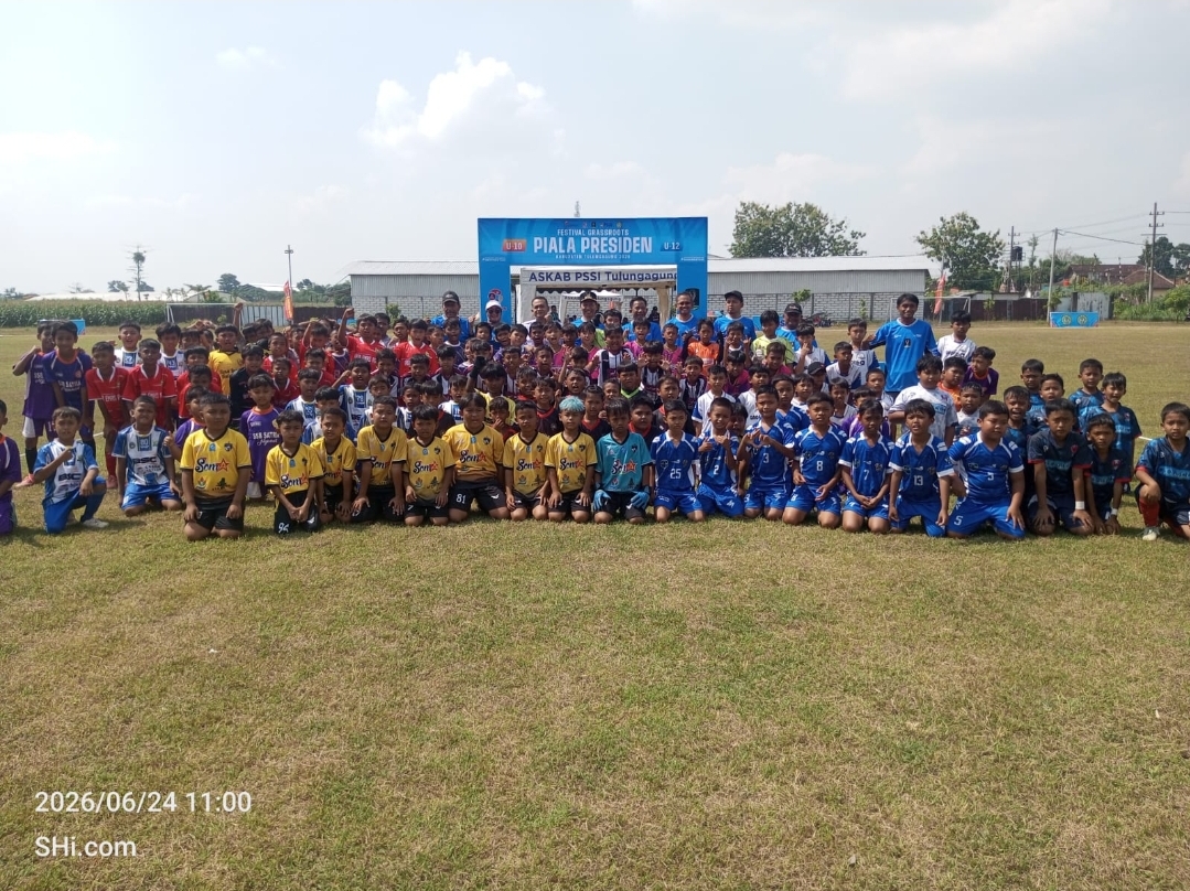 Plt Bupati Tulungagung Resmi Buka Festival Grassroots Piala Presiden U-10 dan U-12, Tegaskan Komitmen Mencetak Generasi Emas Sepak Bola Indonesia