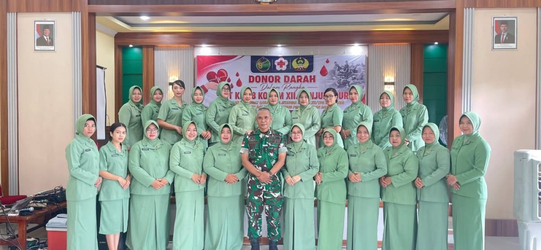 Kodim 1204/Sanggau Gelar Donor Darah Peringati HUT ke-68 Kodam XII/Tanjungpura