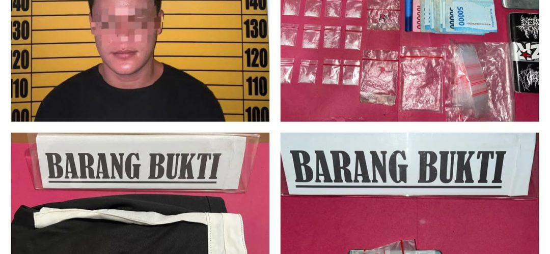 Lagi-Lagi di Mandor! Pengedar Sabu Diciduk, Polisi Sita 20,43 Gram Barang Bukti