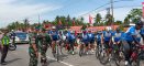 Semarak HUT ke-86 Kodam XII/Tpr, Dandim 1209/Bengkayang dan Forkopimda Sambut Hangat Rombongan Gowes Tour De Singkawang Bapak Wakasad
