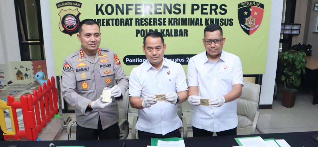 Kembali Ungkap Aktivitas Tambang Ilegal: Polda Kalbar Amankan 13 Tersangka dan Sita 3,4 Kg Emas