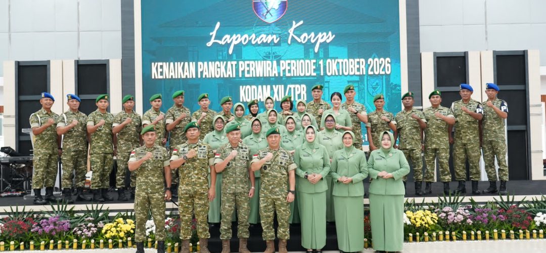 Pimpin Syukuran Kenaikan Pangkat Perwira, Kasdam XII/Tpr: Pangkat Adalah Amanah