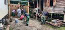 Wujudkan Lingkungan Sehat, Pembangunan MCK Satgas TMMD ke-130 Kodim 1209/Bengkayang Masuki Tahap Dinding
