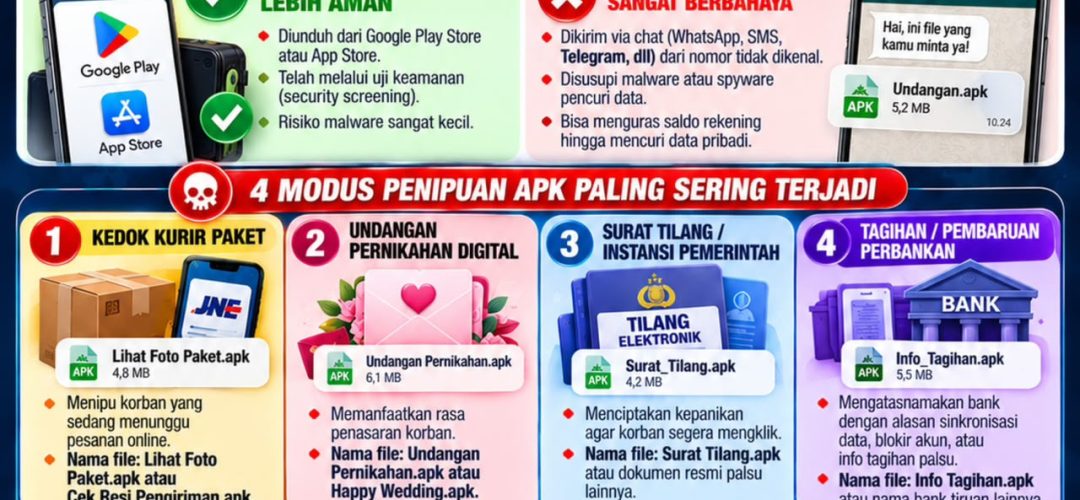 Waspada Penipuan File APK, Polda Kalbar Imbau Masyarakat Jangan Sembarangan Unduh Aplikasi